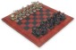Chess Board and Lost Wax Method Bronze Pieces