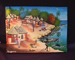 Oil Painting - Village By the Sea