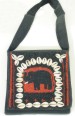 Red Bead Handbag Elephant Design