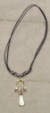 Brass Ankh Necklace with Cowry Shell