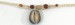 Cowry Shell Choker With Wood Beads And White Band