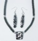 Mudprint Bead Necklace And Earring Set