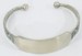Tuareg Silver Bracelet with plate front