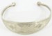 Tuareg Silver Bracelet - Tapered Etched Geometrics