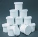 Set of 12 Plastic Jars and Lids - 4 oz.