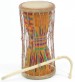 Talking Drums - 10&quot; with Kente Cloth Wrapping
