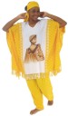 African Woman Design Pancho Pant Set