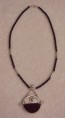 Brown Circle Pendant Necklace