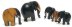 Ebony Elephants Family  (Set of 5)