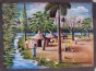 Oil Painting - Village Scene