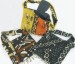 Mudcloth Bucket Bag with African Trade Bead Fringe