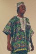 Men's Dashiki Top &amp; Hat - Jungle Design