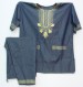 Gold Embroidered Denim 3 pc. Set