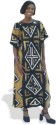 Mudstick Full Length Dress - geometric design