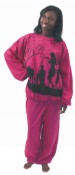 African Women Design Fleece Set