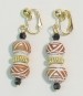 Terra Cotta (tan color) - clip on earrings