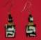 Zebra Double Bead Earrings