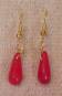 Fulani Wedding Bead Earrings - Red