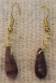 Fulani Wedding Bead Earrings - Brown Stripes