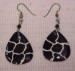 Horn Earrings - Black Giraffe