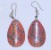 Horn Earrings - Orange Dots