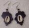 Special!!! Africa Shaped Earring w/ Cowry Shell