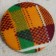 Kente Button Earrings