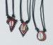 Cowry Shell on Leather Necklace - various shapes