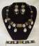 Black Band Cowry Shell Brac/Neck/Ear Set