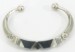 Tuareg Bracelet Silver&amp;Black Pyrimad Dsgn