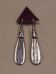 Tuareg Silver Earrings - Oval