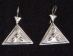 Tuareg Silver Earrings - Triangles