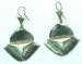 Tuareg Silver Earrings - Flaired Diamond Shape