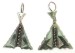 Triangle Shaped Silver Earrings