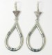 Tuareg Silver Tear Drop Earrings